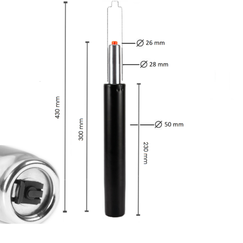 Gasdruckdämpfer Gasdruckfeder universal 150 - 900 Newton WAMO